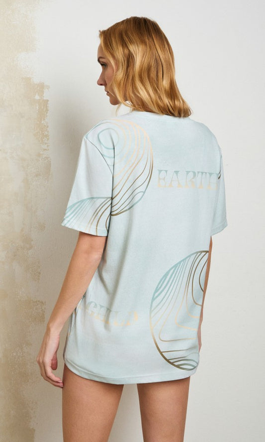 Cotton T-Shirt Mint, EARTH