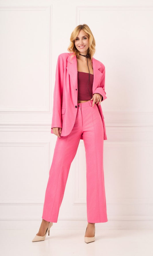 Eco Leather Jacket Pink, GEMMA