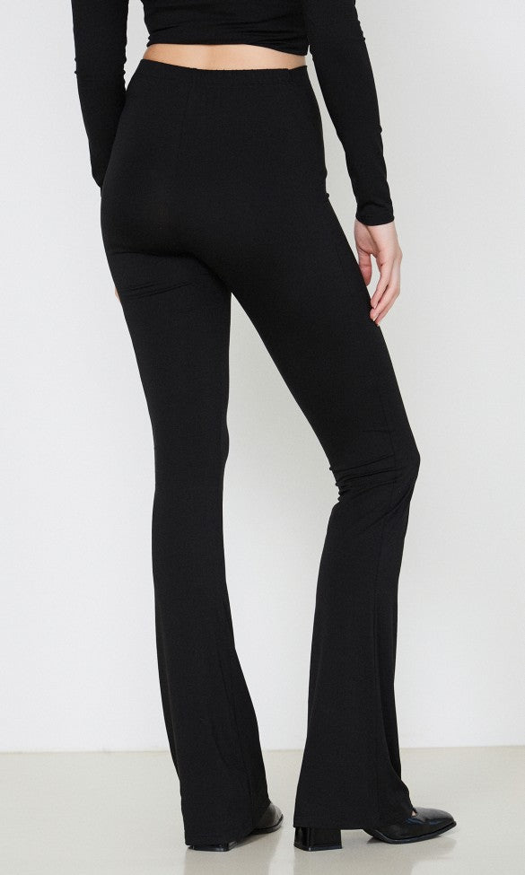 Pants with Metal Detail Jersey Black MARGARET