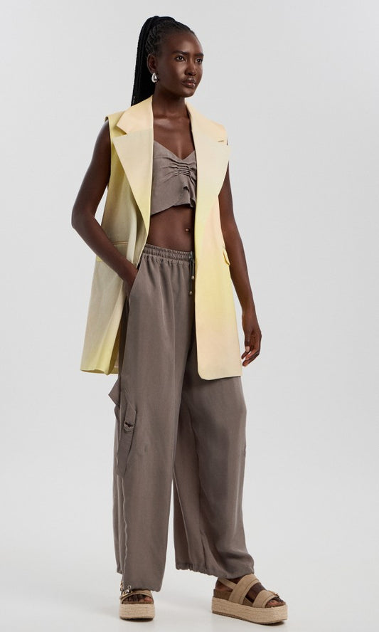 Cotton Vest Yellow, MARIA