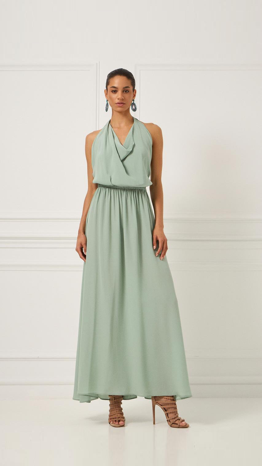 Albini Open Back Silk Dress