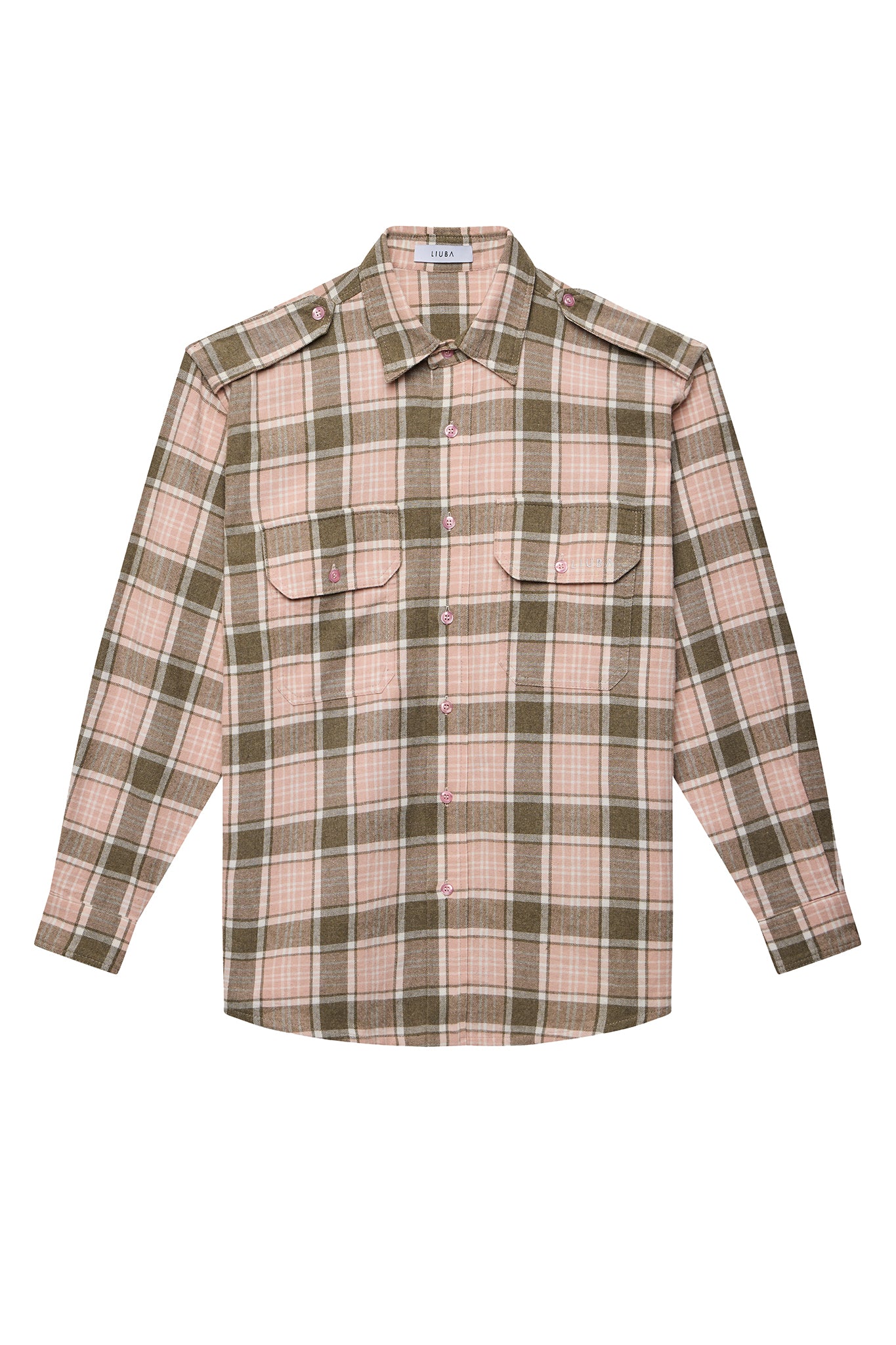 Pink Big Plaid Elena Organic Cotton Shirt