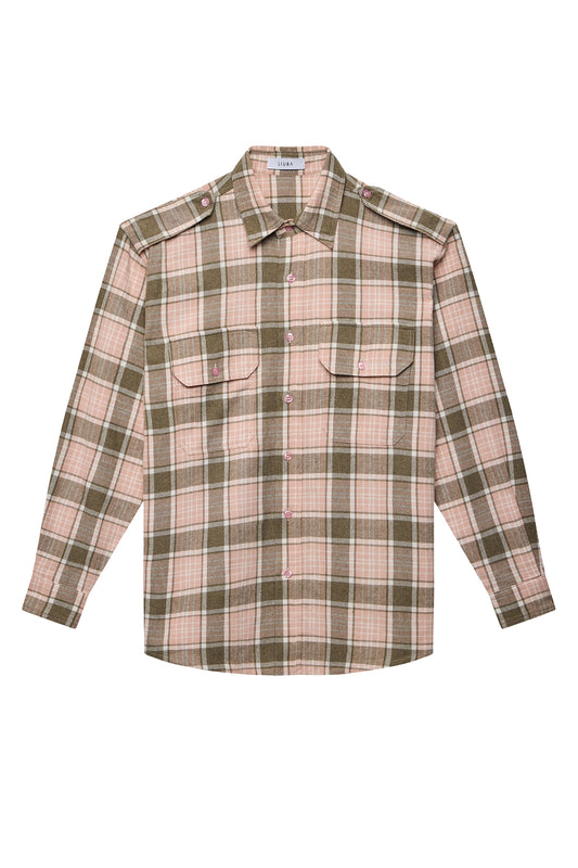 Pink Big Plaid Elena Organic Cotton Shirt