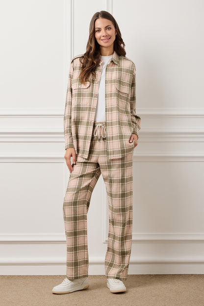 Pink Big Plaid Elena Organic Cotton Shirt