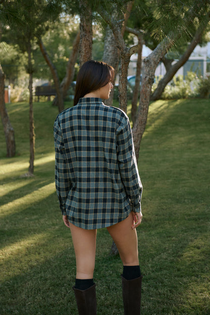 Checked cotton Shirt, Elena