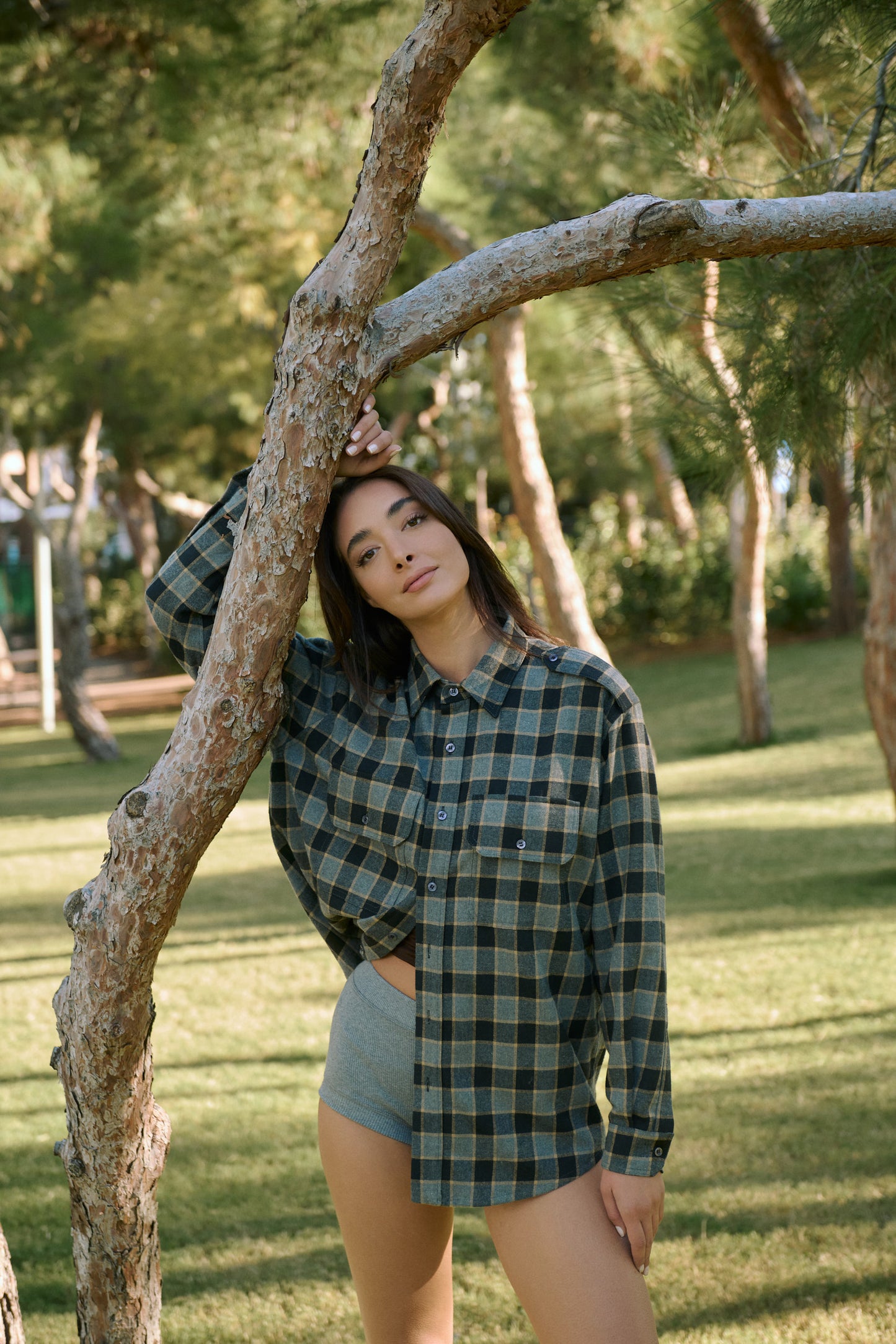 Checked cotton Shirt, Elena