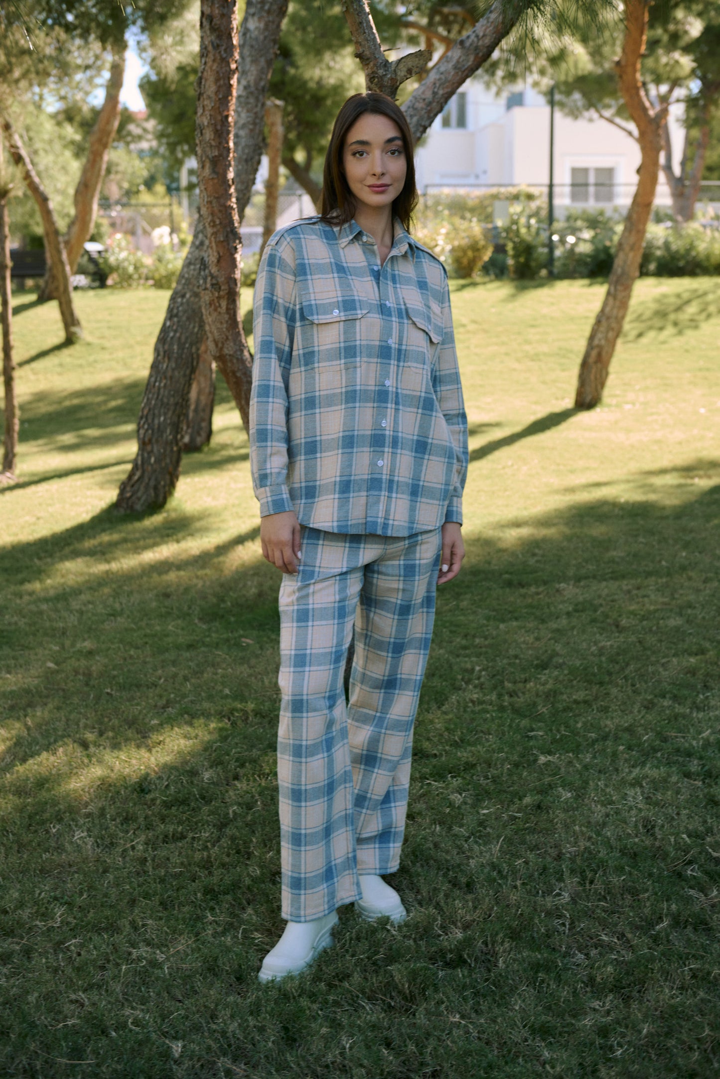 Checked cotton Shirt, Elena