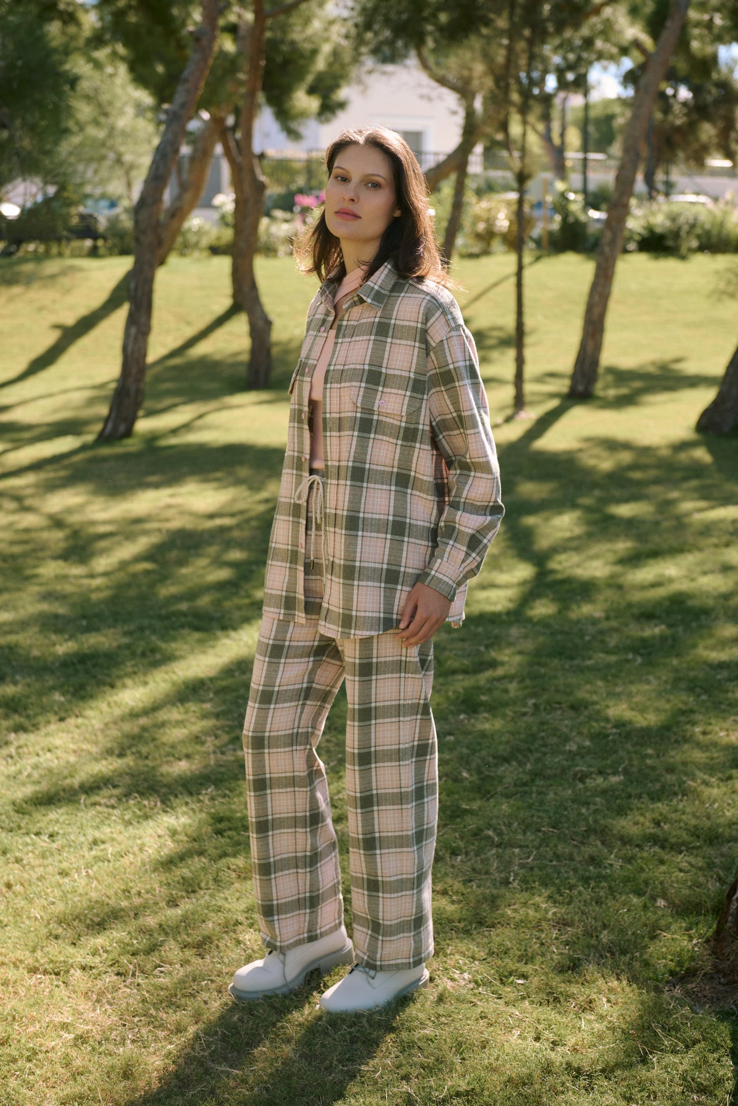 Checked cotton Shirt, Elena