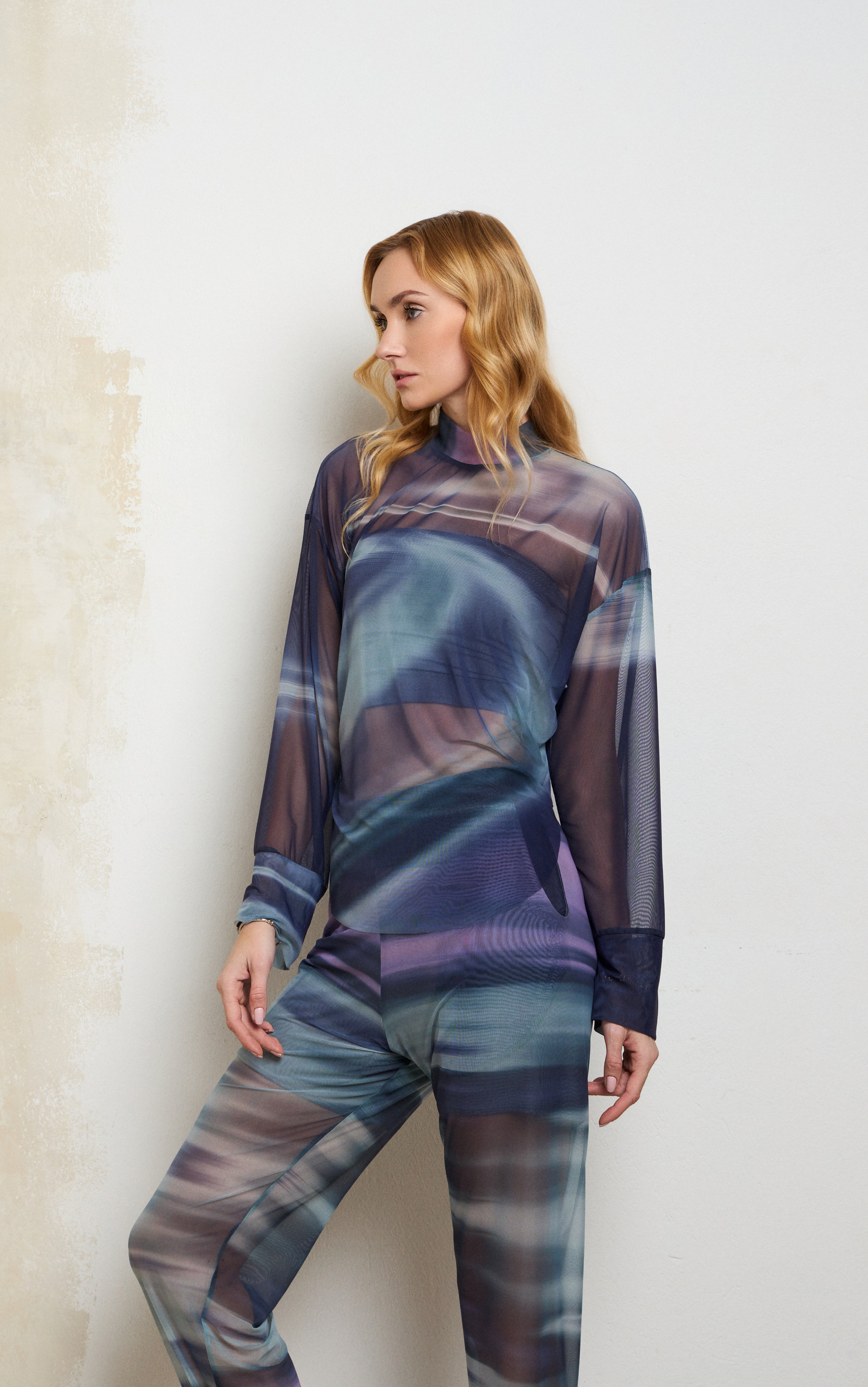 Alex Mesh Blouse - Multicolor