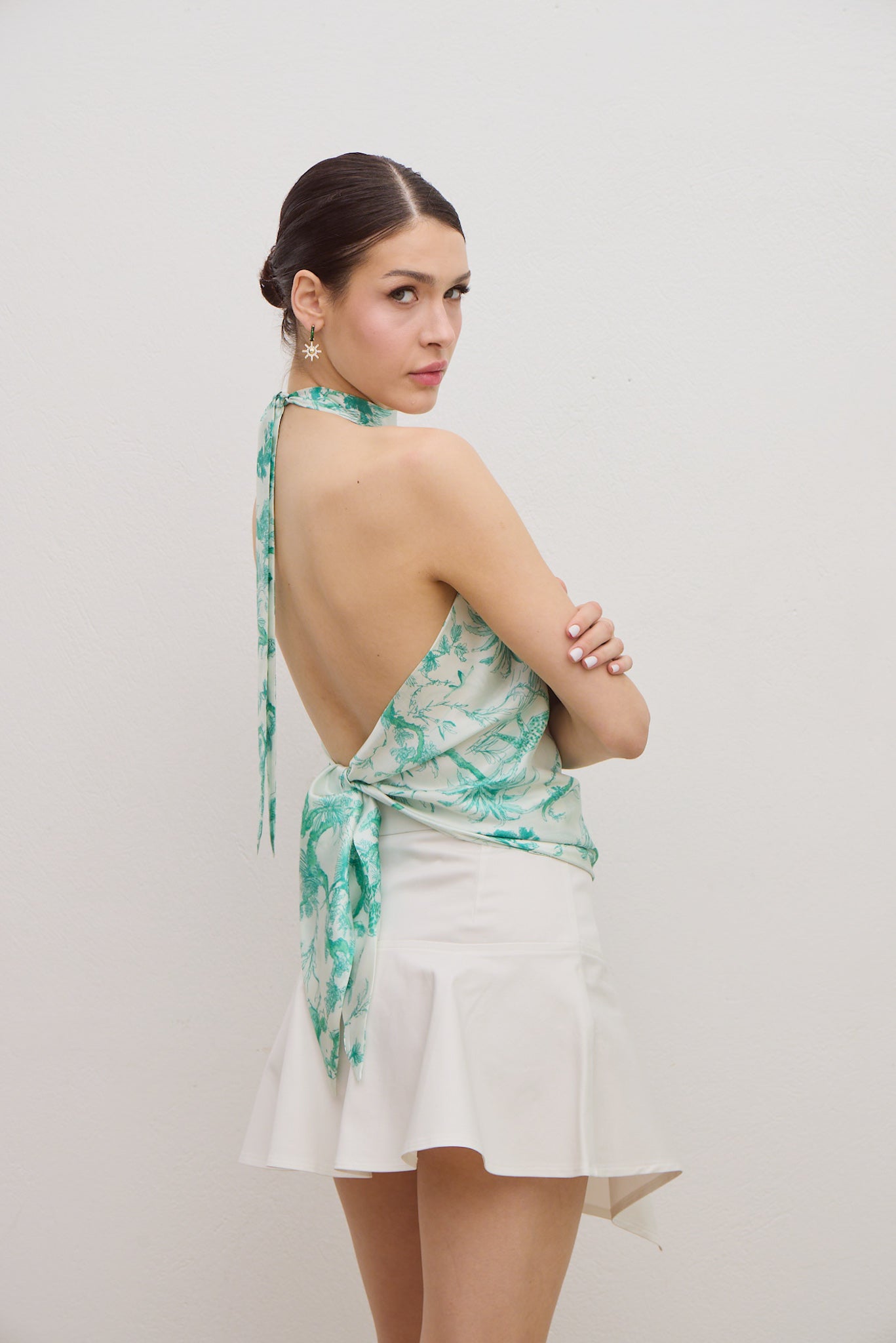 Aérie Open Back Top - Green