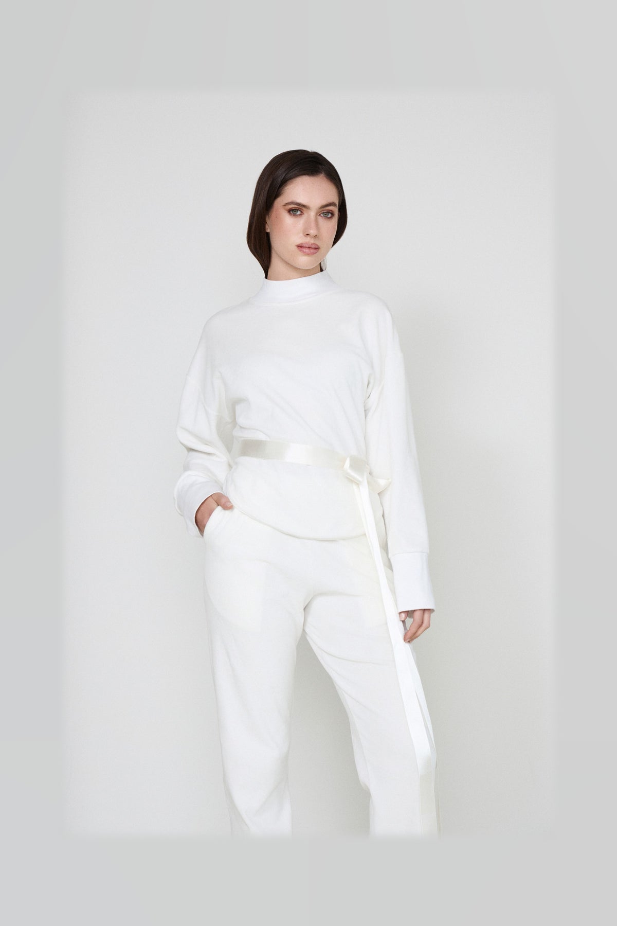 LIUBA Isla Velvet Pants White