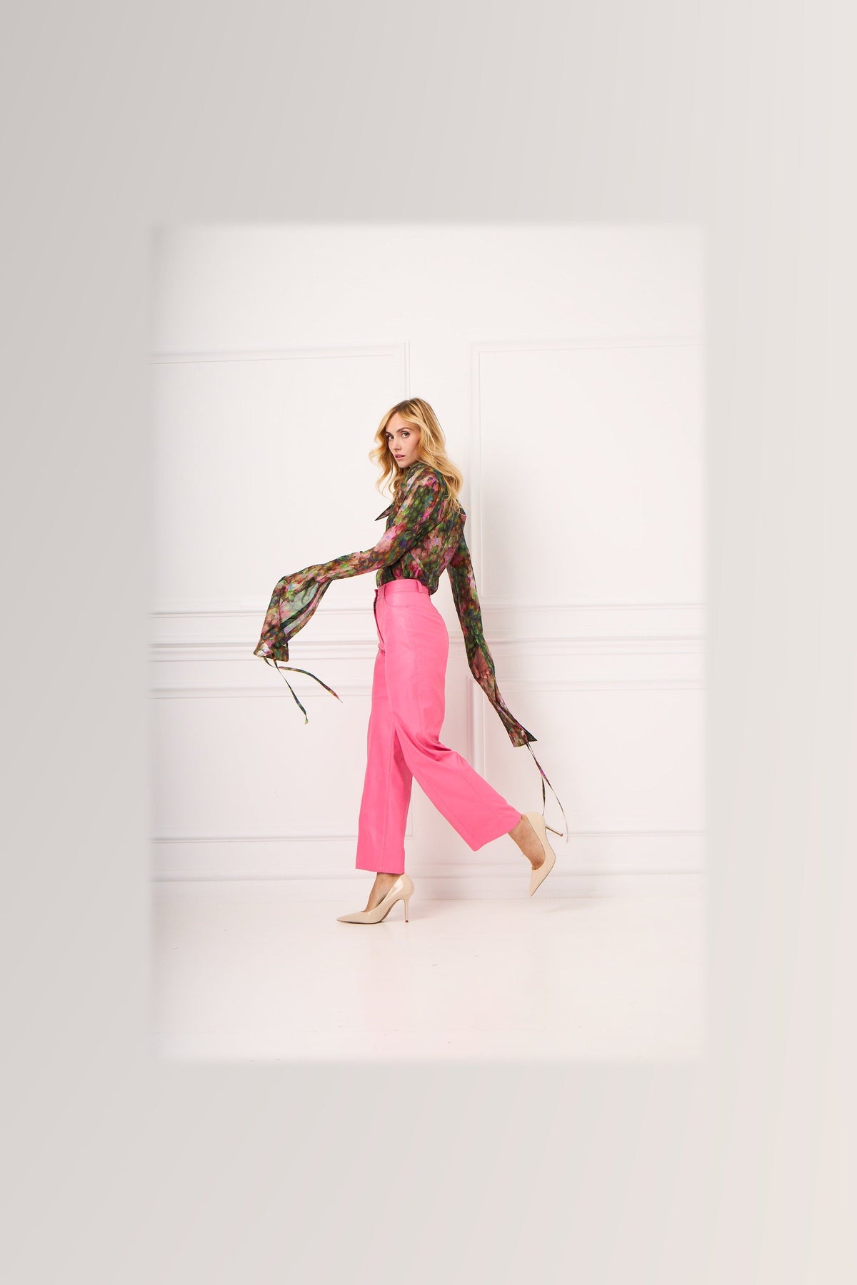 LIUBA Gemma Eco Leather Pants Pink