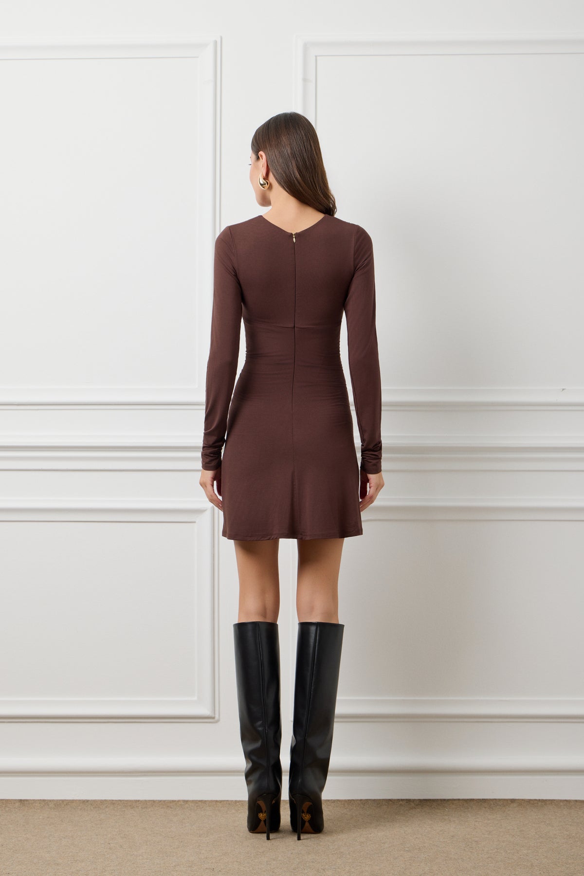 Brown Emily Mini Dress