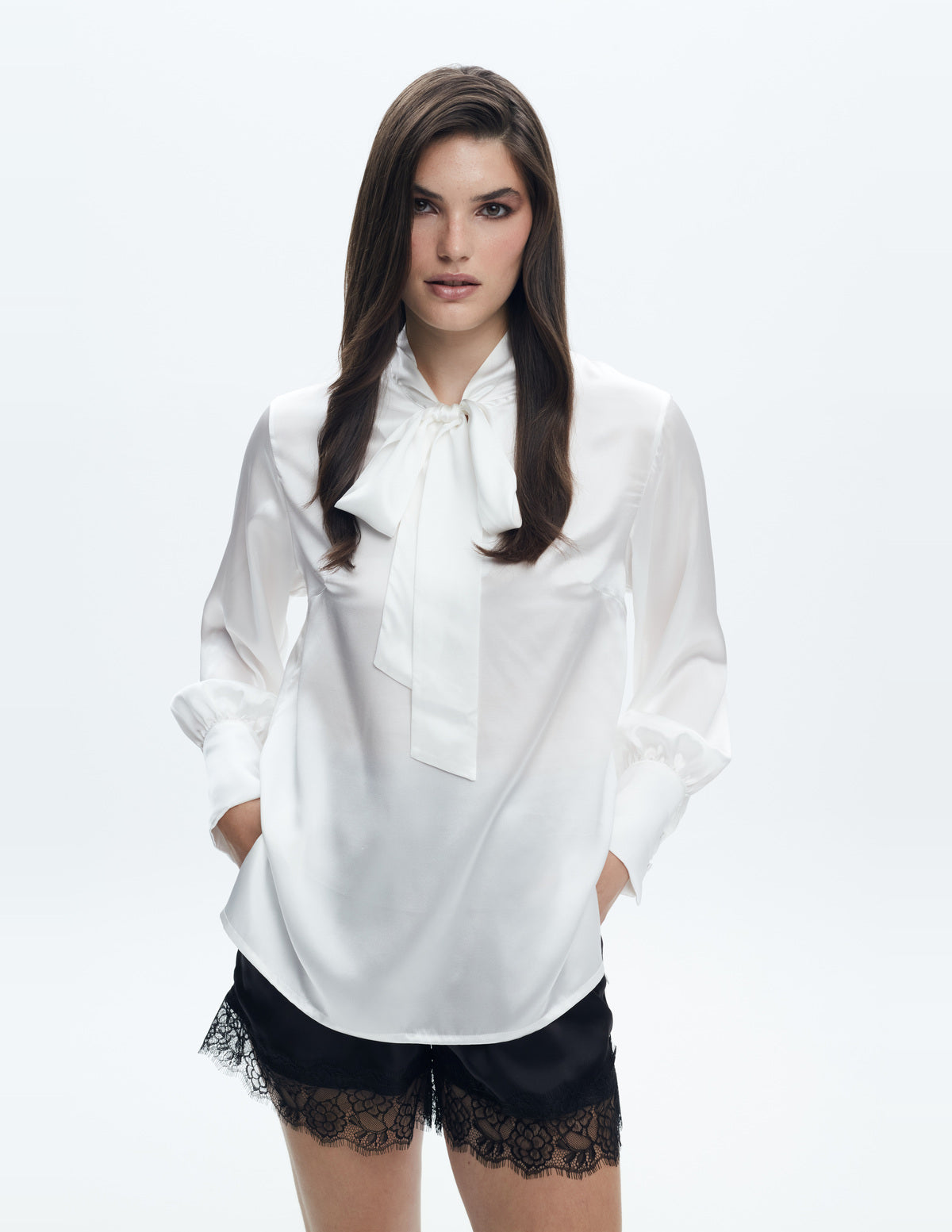 Sienna Silk Shirt Off White – LIUBA FW26, photo 63583