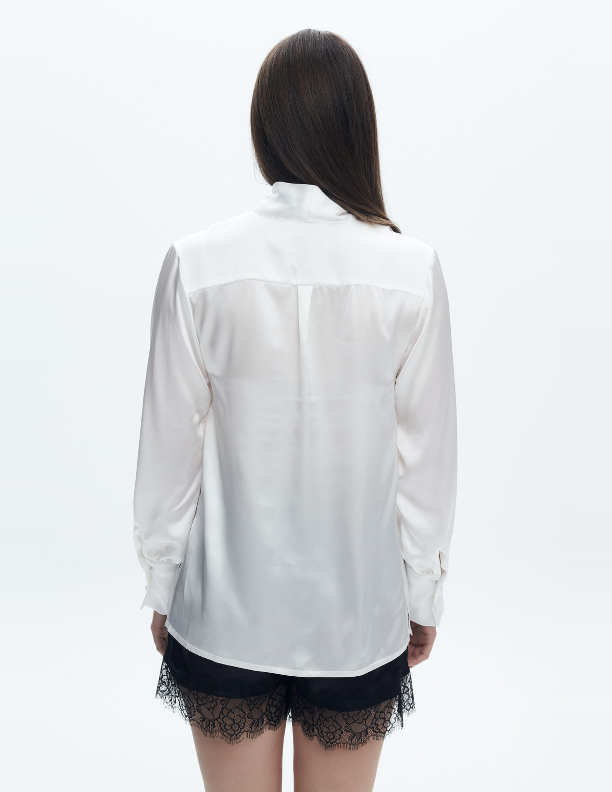 Siena Silk Shorts with Lace Black – LIUBA FW26, photo 63607