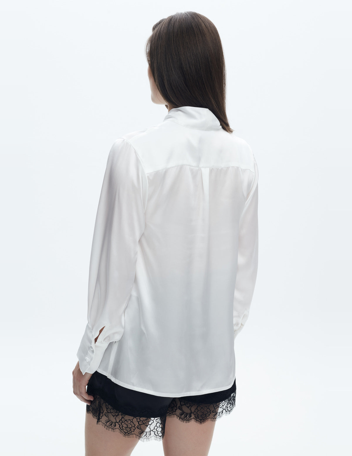 Siena Silk Shorts with Lace Black – LIUBA FW26, photo 63612