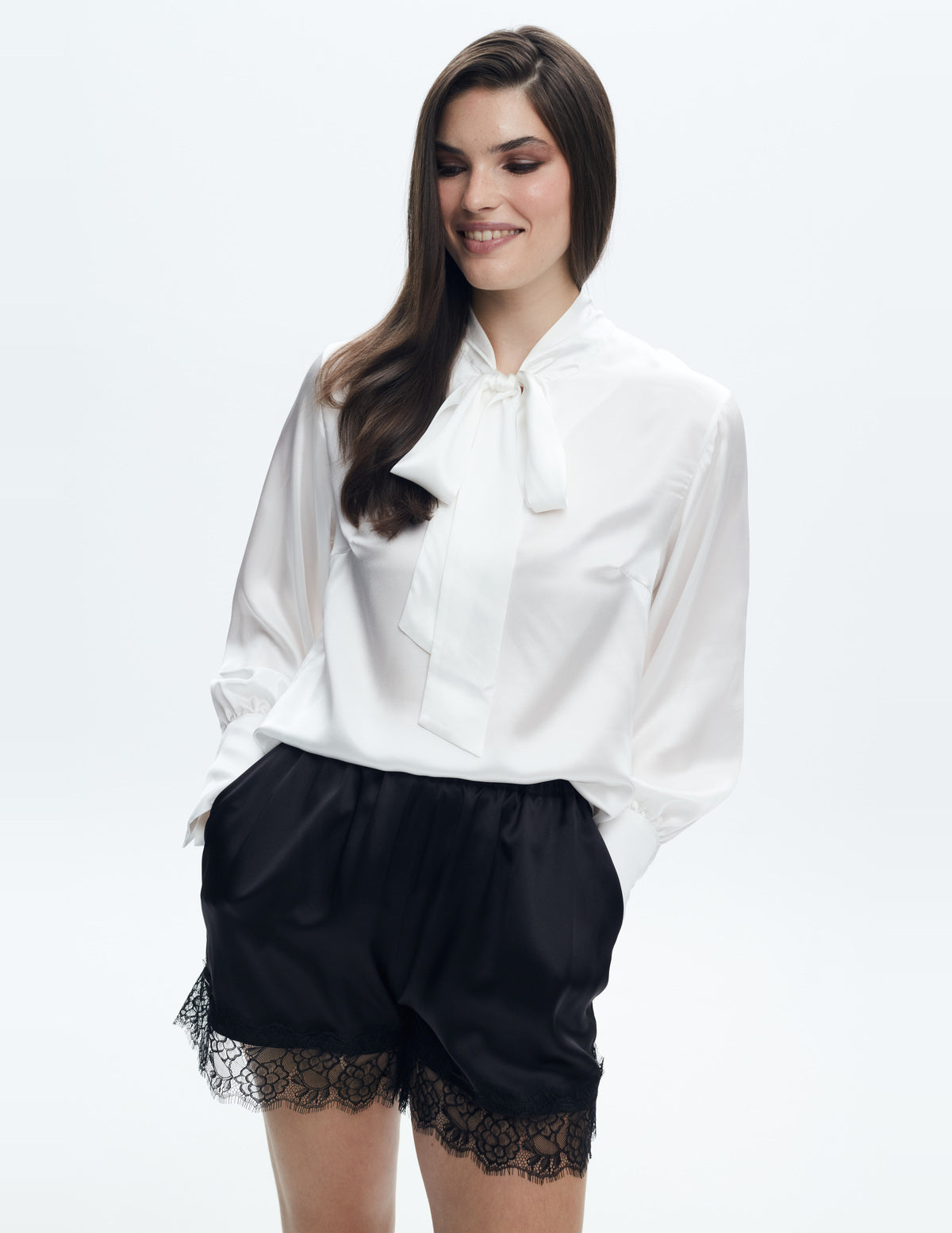 Sienna Silk Shirt Off White – LIUBA FW26, photo 63670