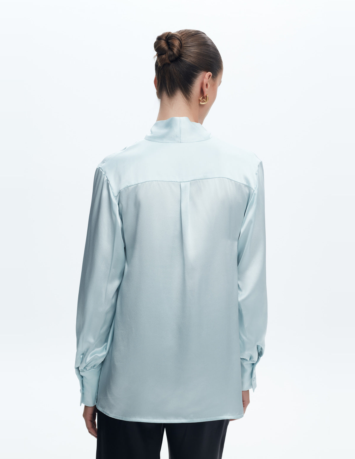 Sienna Silk Shirt Light Blue – LIUBA FW26, photo 63711