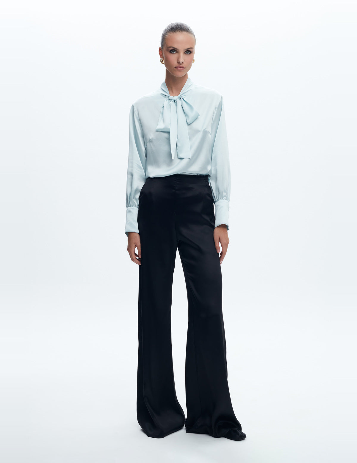 Sienna Silk Shirt Light Blue – LIUBA FW26, photo 63734