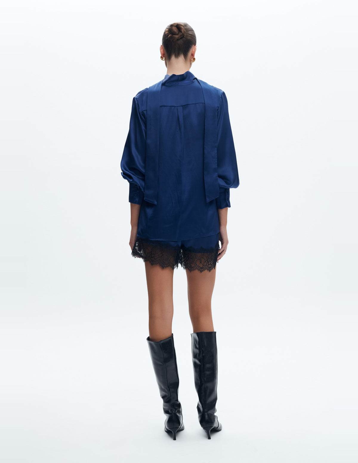 Sienna Silk Shirt Navy – LIUBA FW26, photo 63872