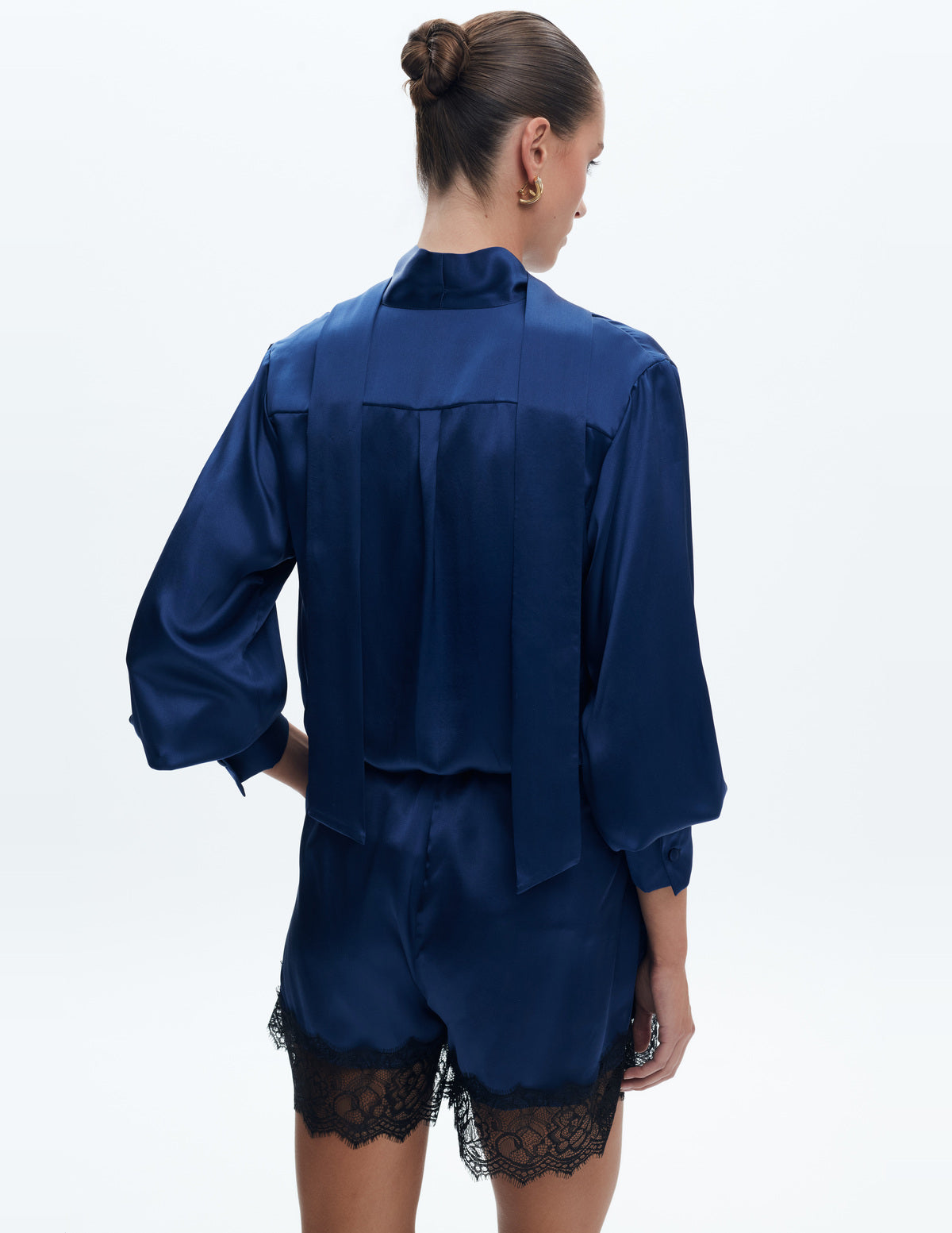 Sienna Silk Shirt Navy – LIUBA FW26, photo 63921