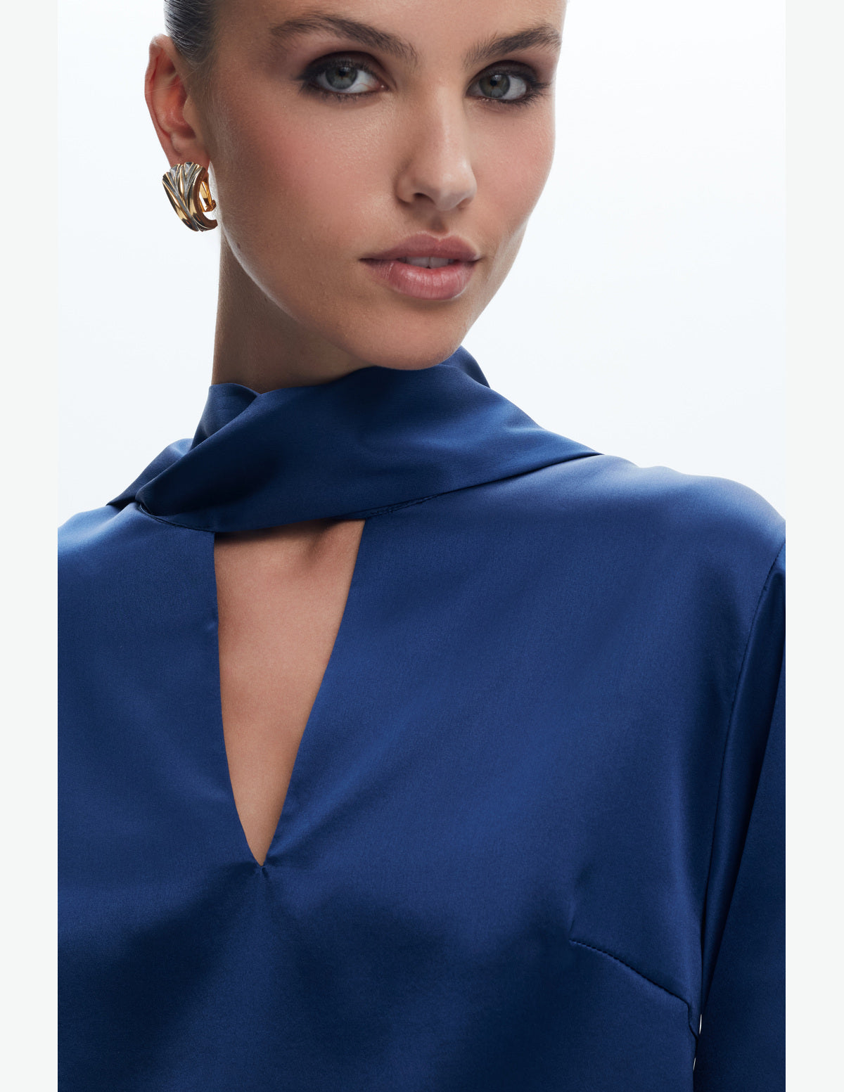 Sienna Silk Shirt Navy – LIUBA FW26, photo 63935