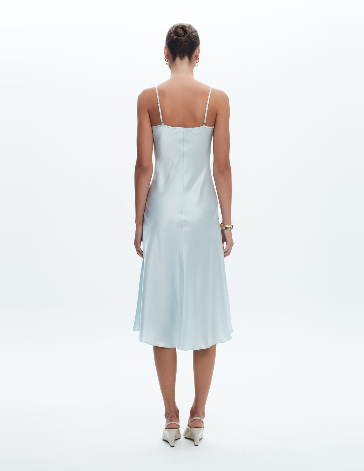 Sienna Silk Midi Dress Light Blue – LIUBA FW26, photo 63969