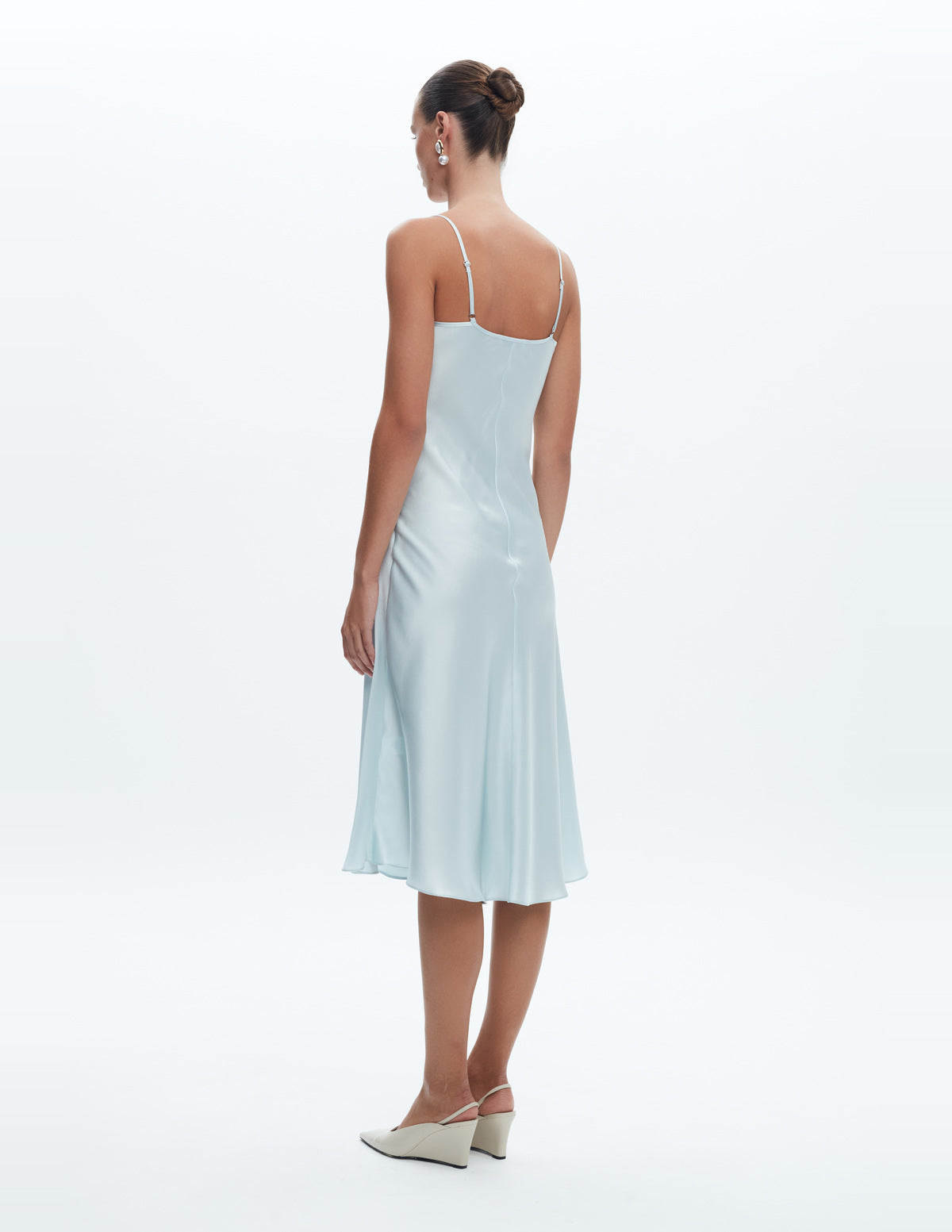 Sienna Silk Midi Dress Light Blue – LIUBA FW26, photo 63981