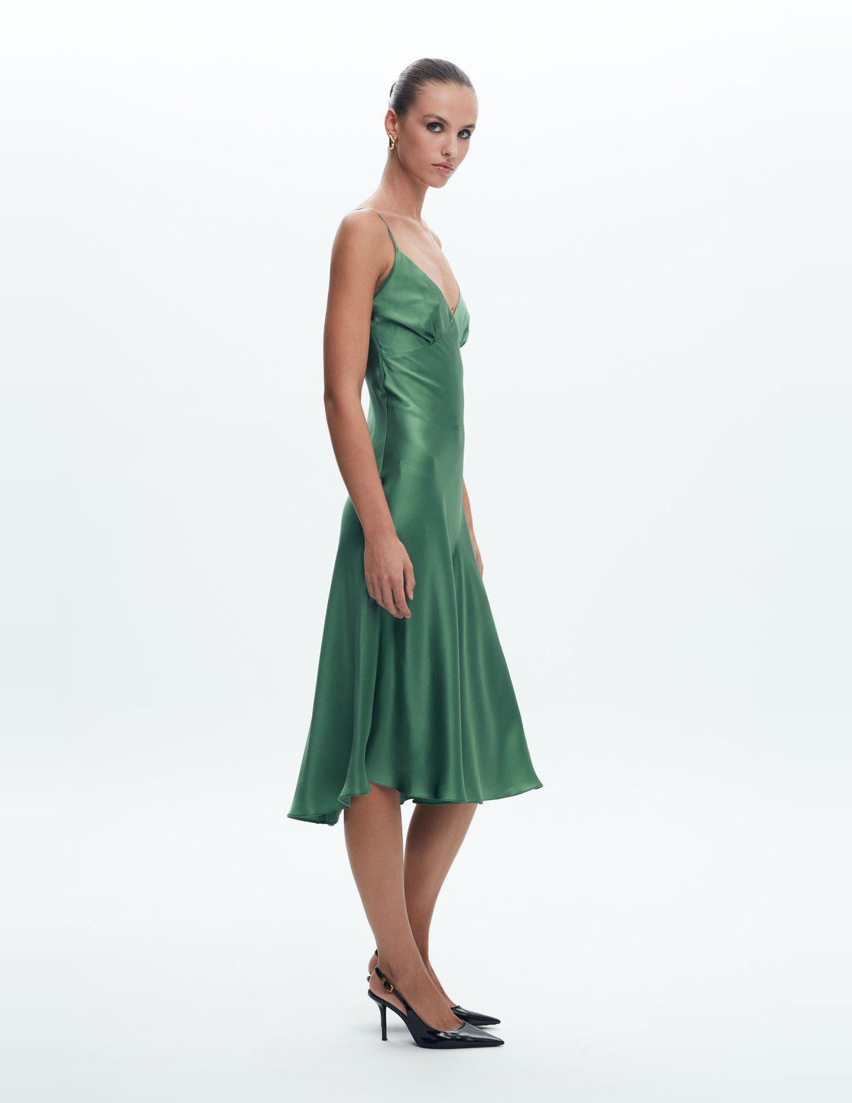 Sienna Silk Midi Dress Light Green – LIUBA FW26, photo 64090