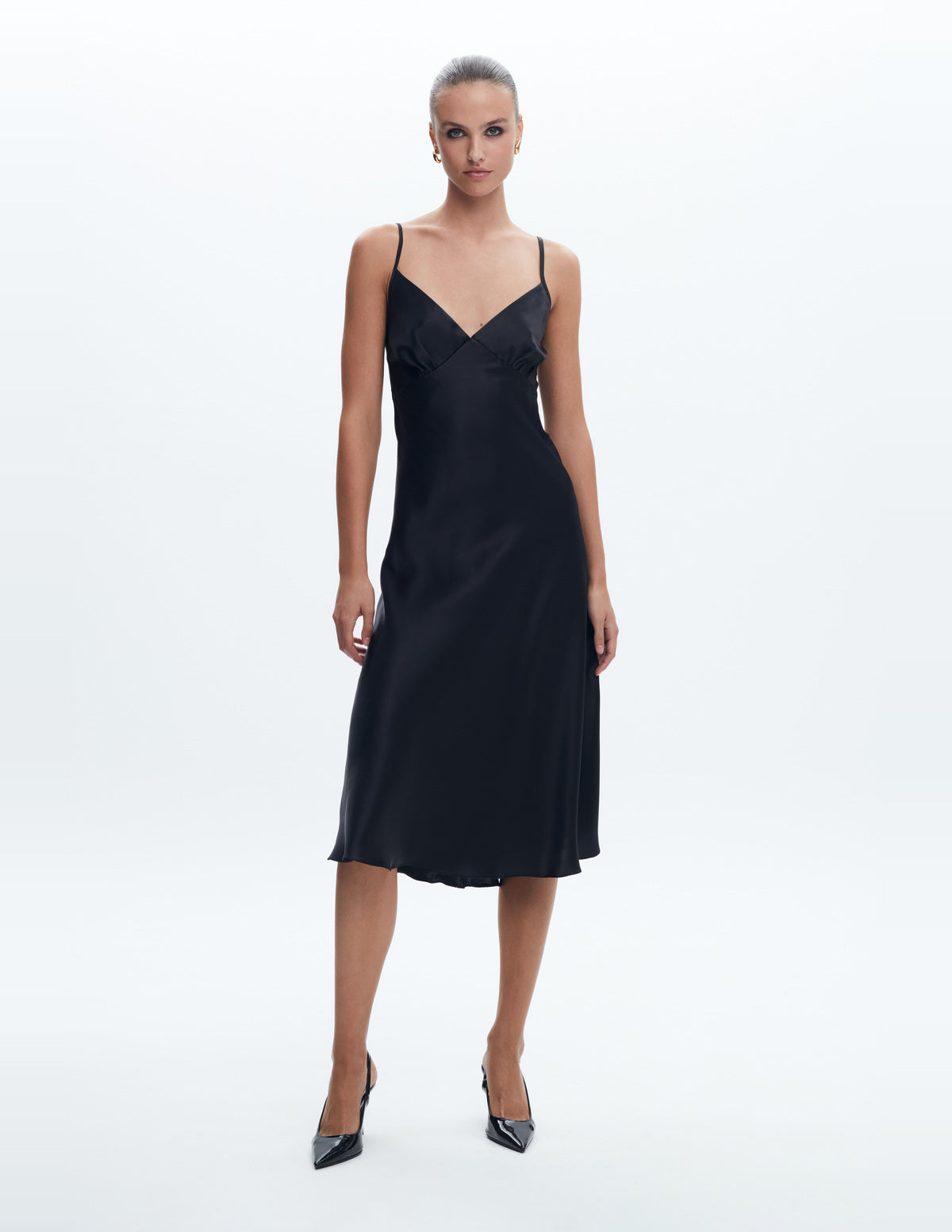Black Sienna Silk Midi Dress – LIUBA FW26, photo 64185