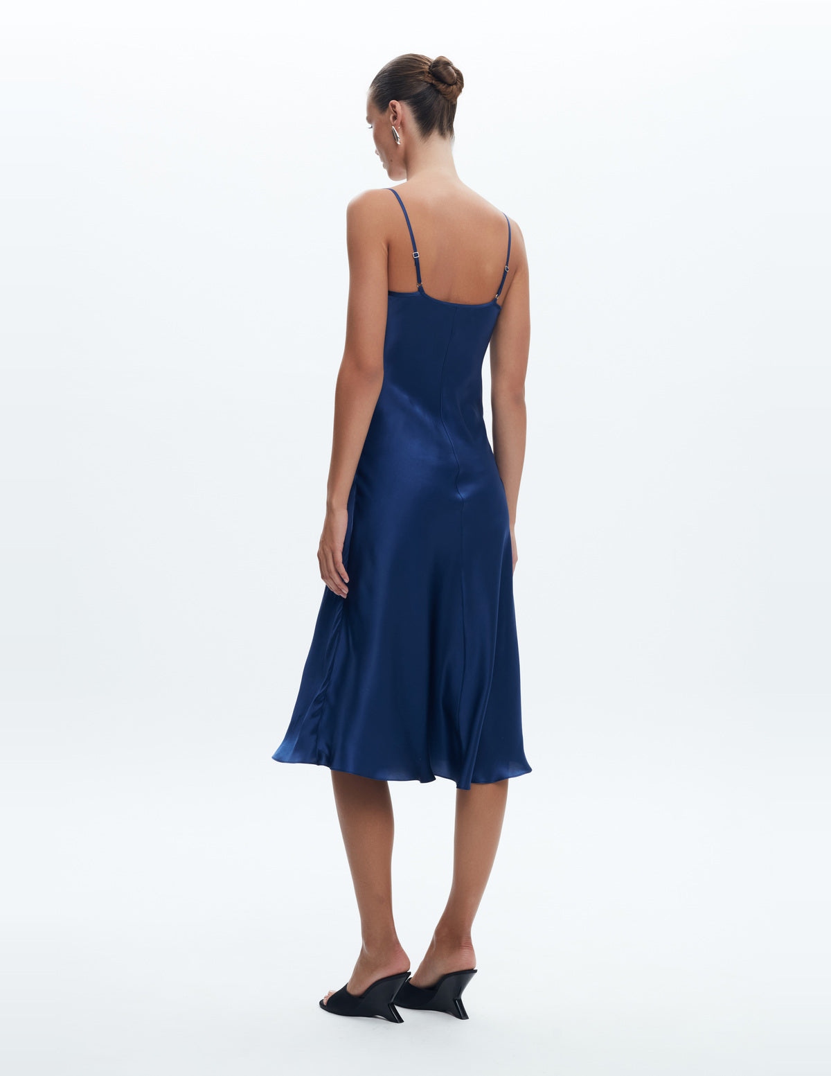Sienna Silk Midi Dress Navy – LIUBA FW26, photo 64330