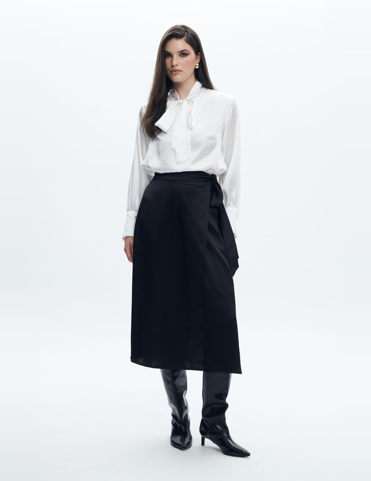 LIUBA FW26 – Sienna Silk Shirt Off White