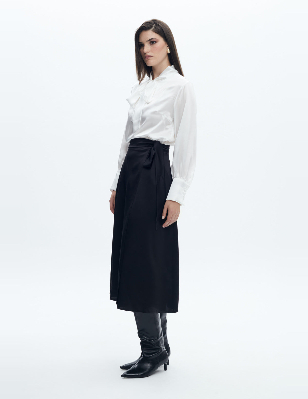 LIUBA FW26 – Sienna Silk Shirt Off White