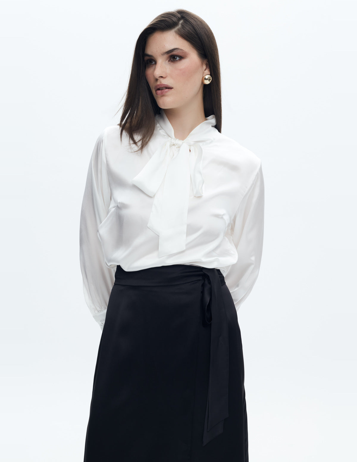 Sienna Silk Shirt Off White – LIUBA FW26, photo 64401