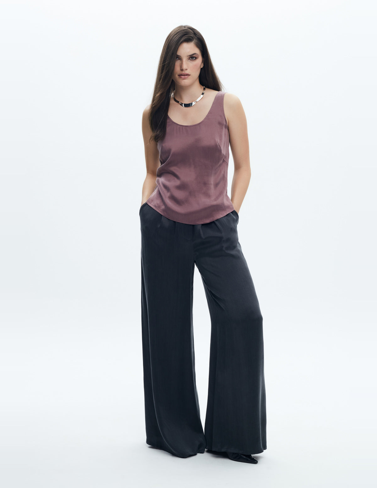 Moon Pants Dark Grey Cupro – LIUBA FW26, photo 64458