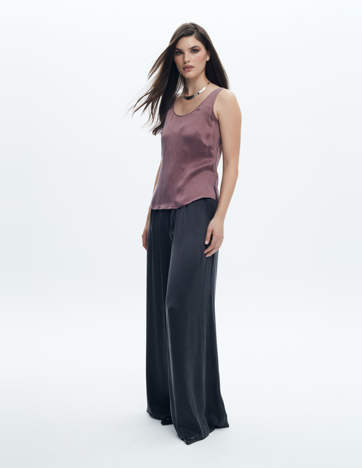 Moon Pants Dark Grey Cupro – LIUBA FW26, photo 64477