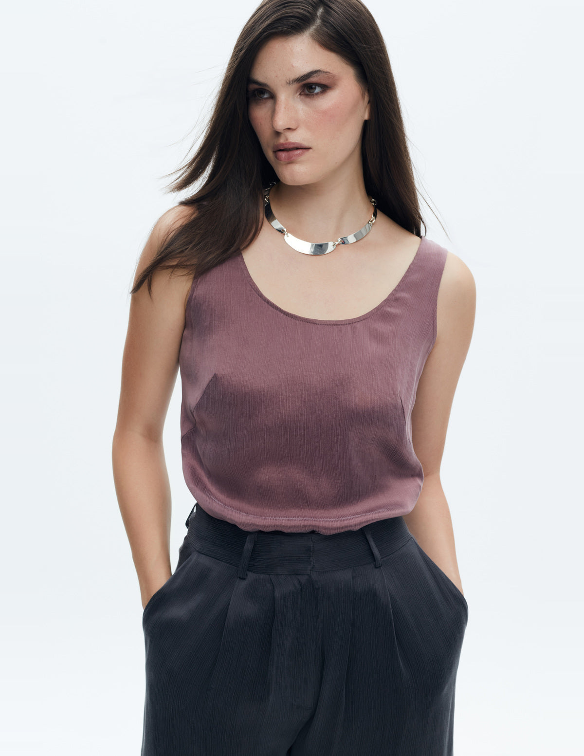 Moon Slip Tank Top Dusty Pink – LIUBA FW26, photo 64557