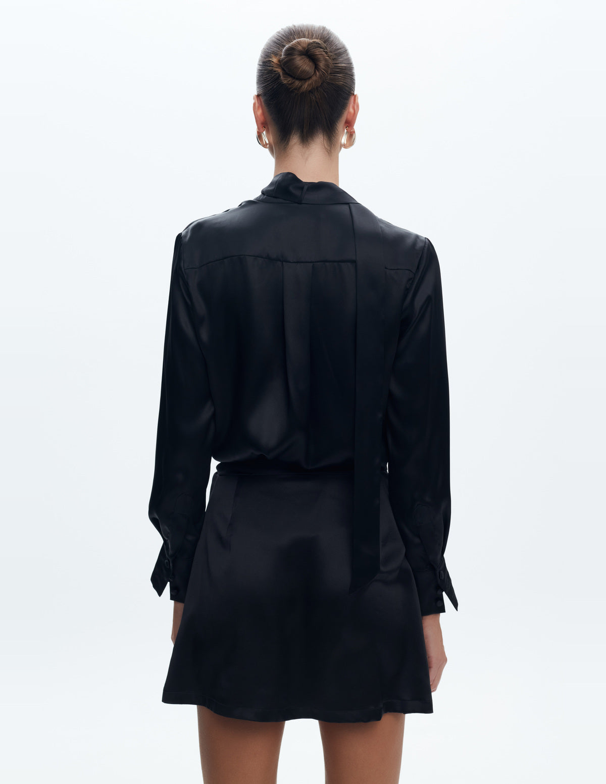 Moon Shirt Black Silk – LIUBA FW26, photo 64616