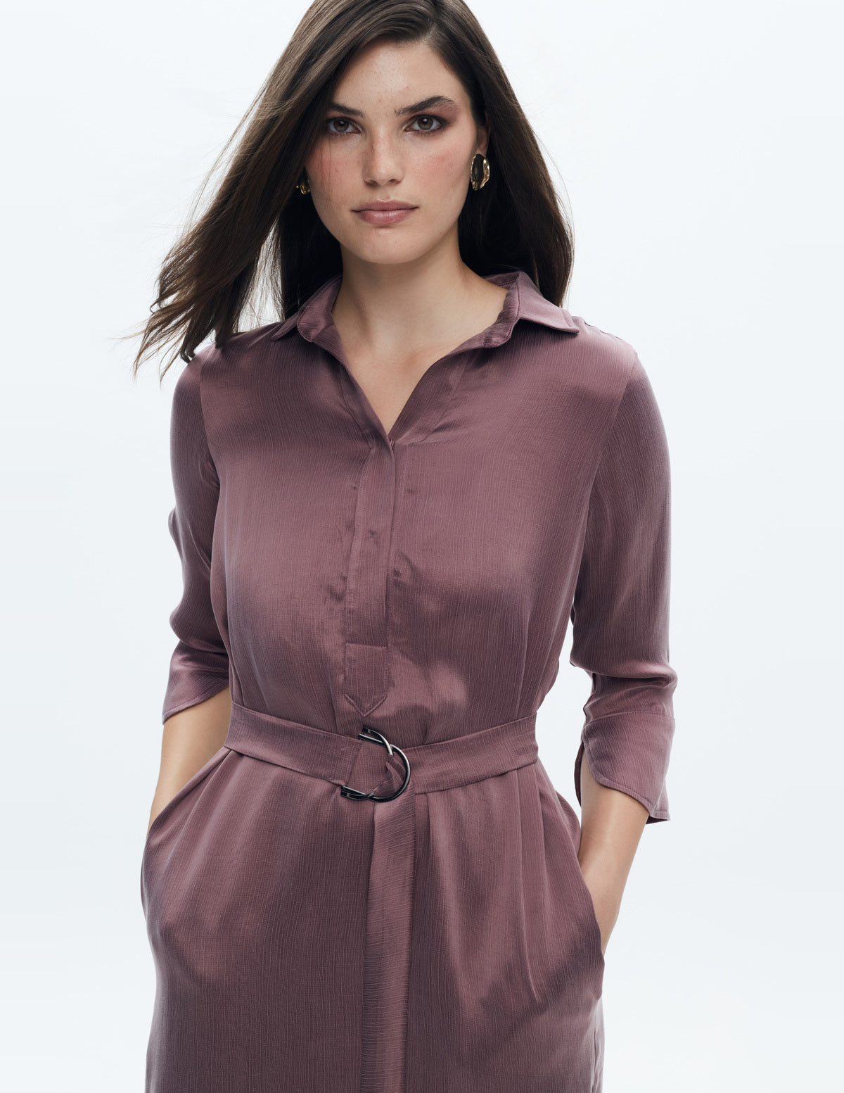 Camille Shirt Mini Dress Dusty Pink – LIUBA FW26, photo 64982