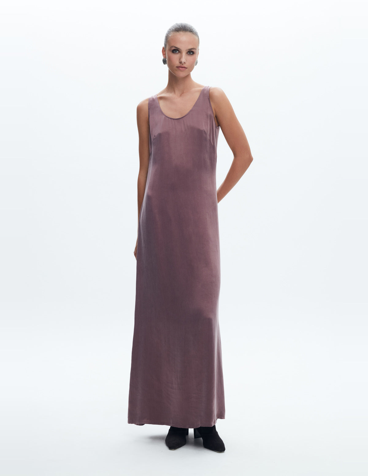 Moon Maxi Slip Dress Dusty Pink – LIUBA FW26, photo 65025