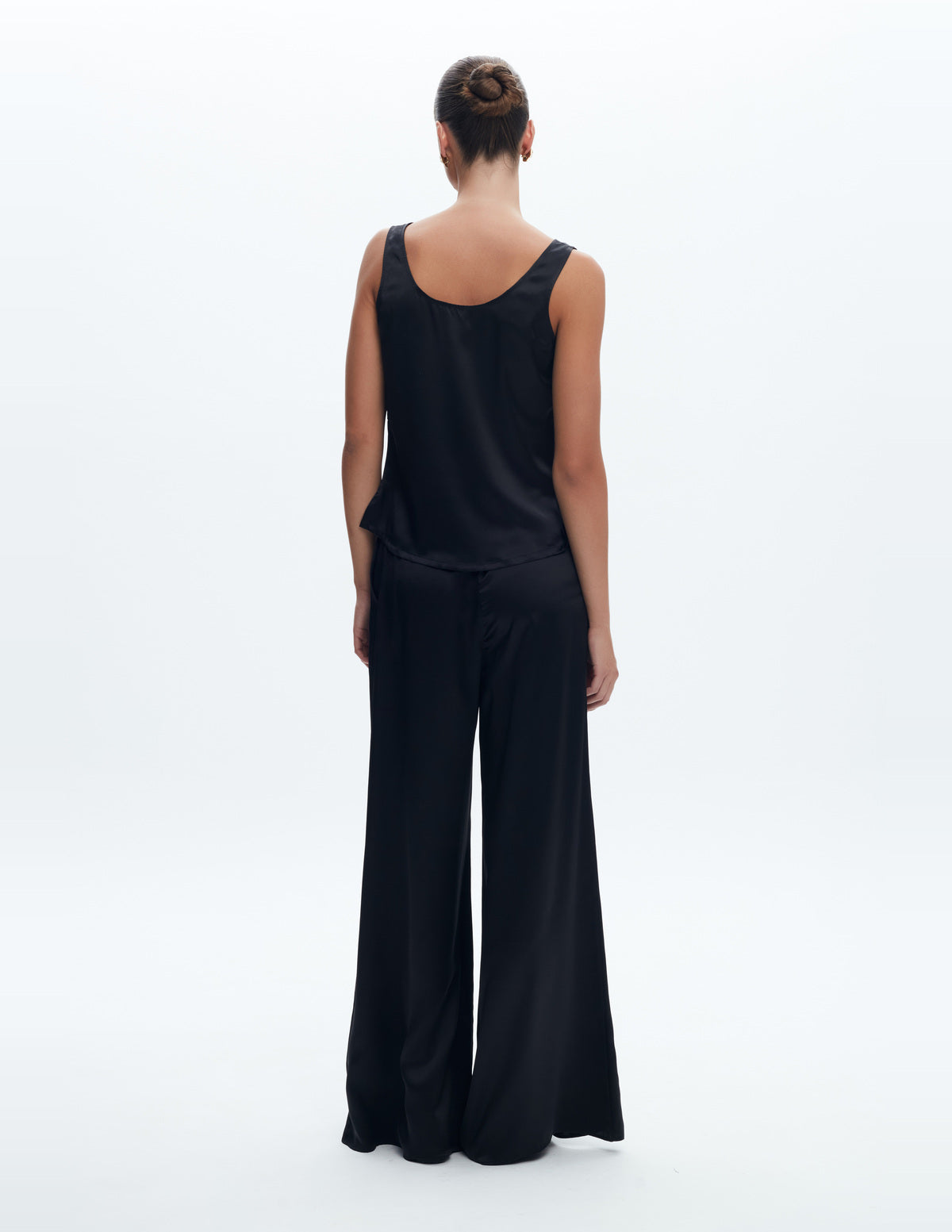 Moon Wide Leg Pants Black Silk – LIUBA FW26, photo 65103