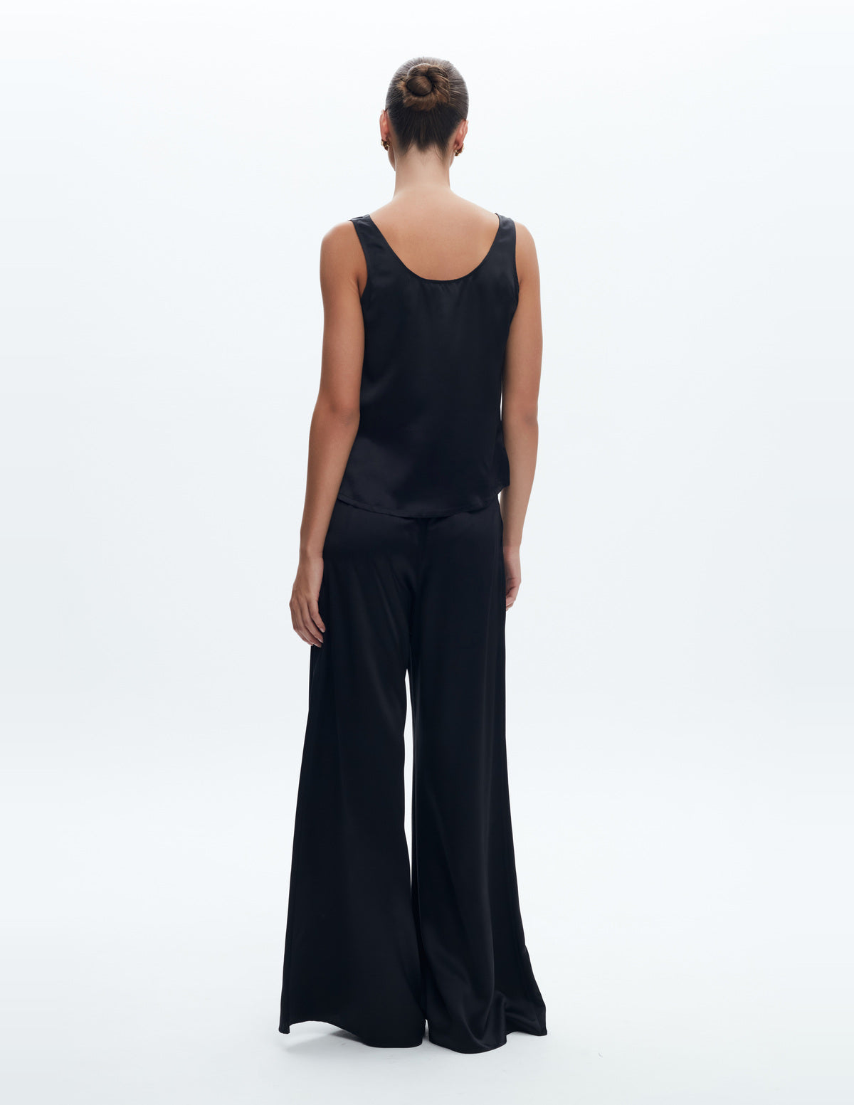 Moon Wide Leg Pants Black Silk – LIUBA FW26, photo 65109