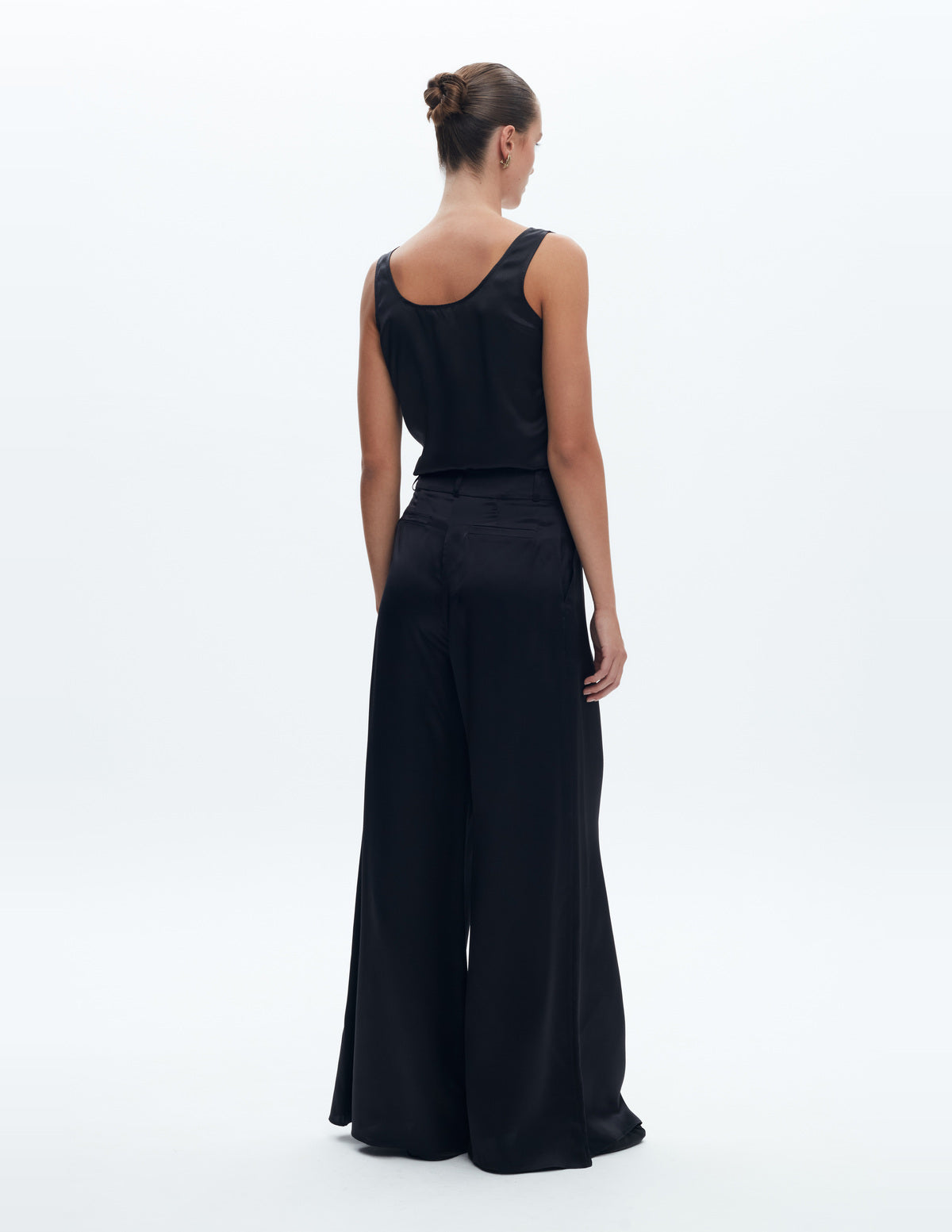 Moon Slip Tank Top Black Silk – LIUBA FW26, photo 65146