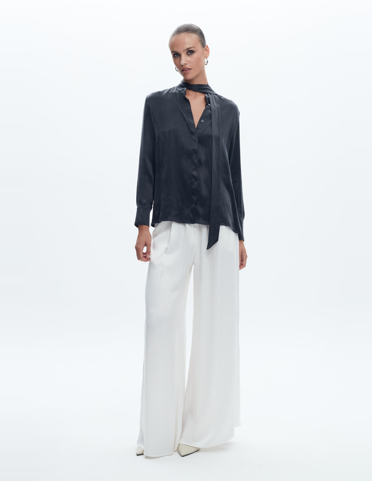 Moon Shirt Dark Grey Cupro – LIUBA FW26, photo 65305