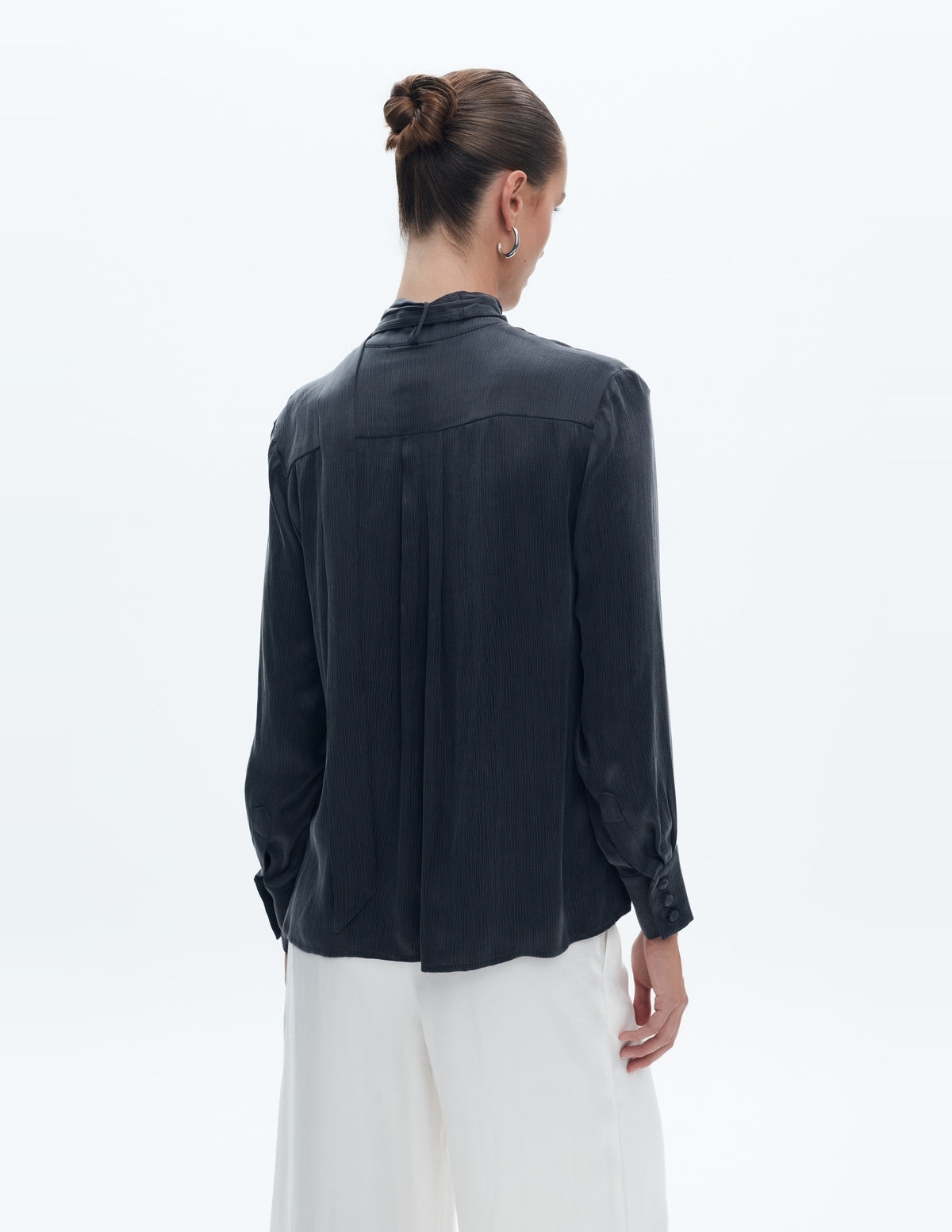 Moon Shirt Dark Grey Cupro – LIUBA FW26, photo 65335