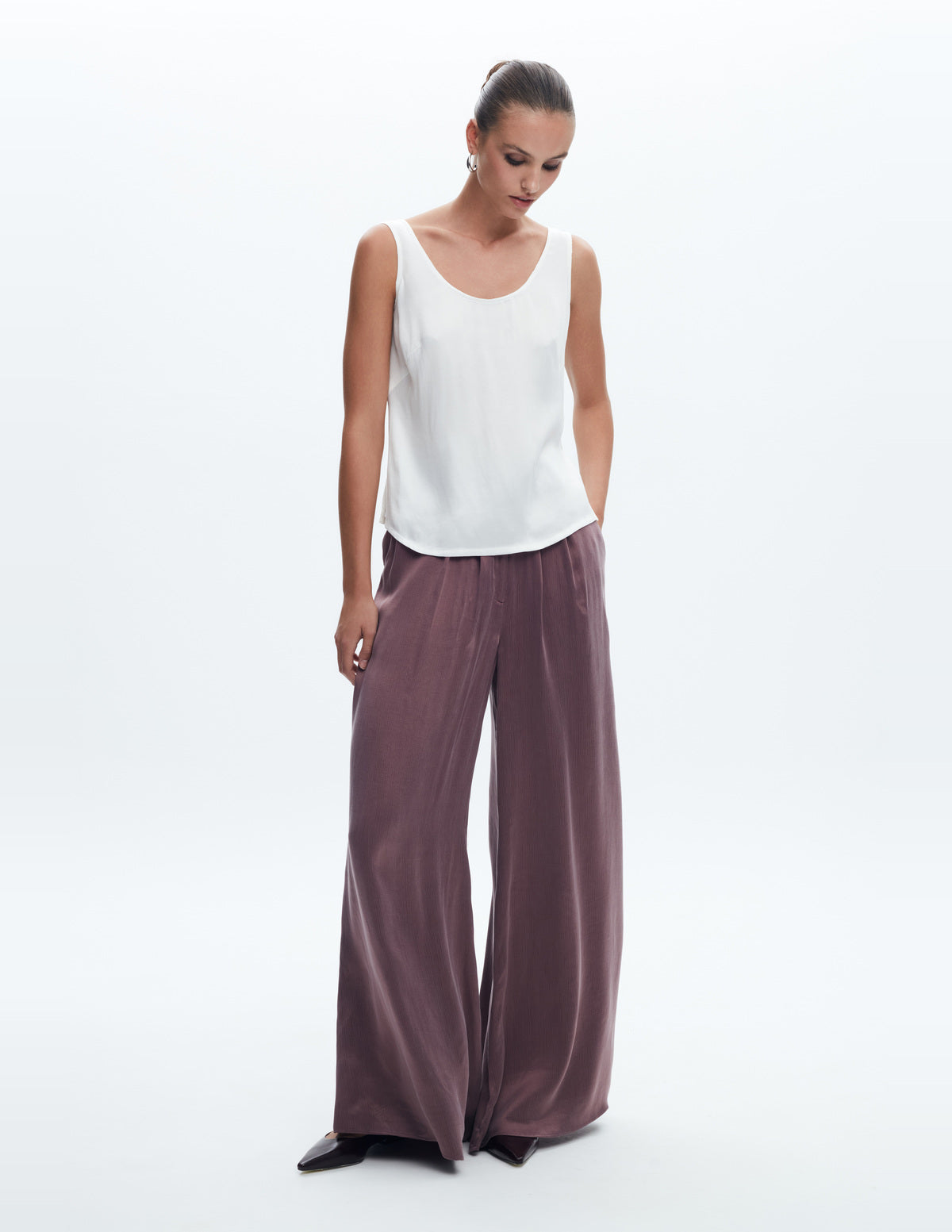 Moon Slip Tank Top Off White – LIUBA FW26, photo 65360
