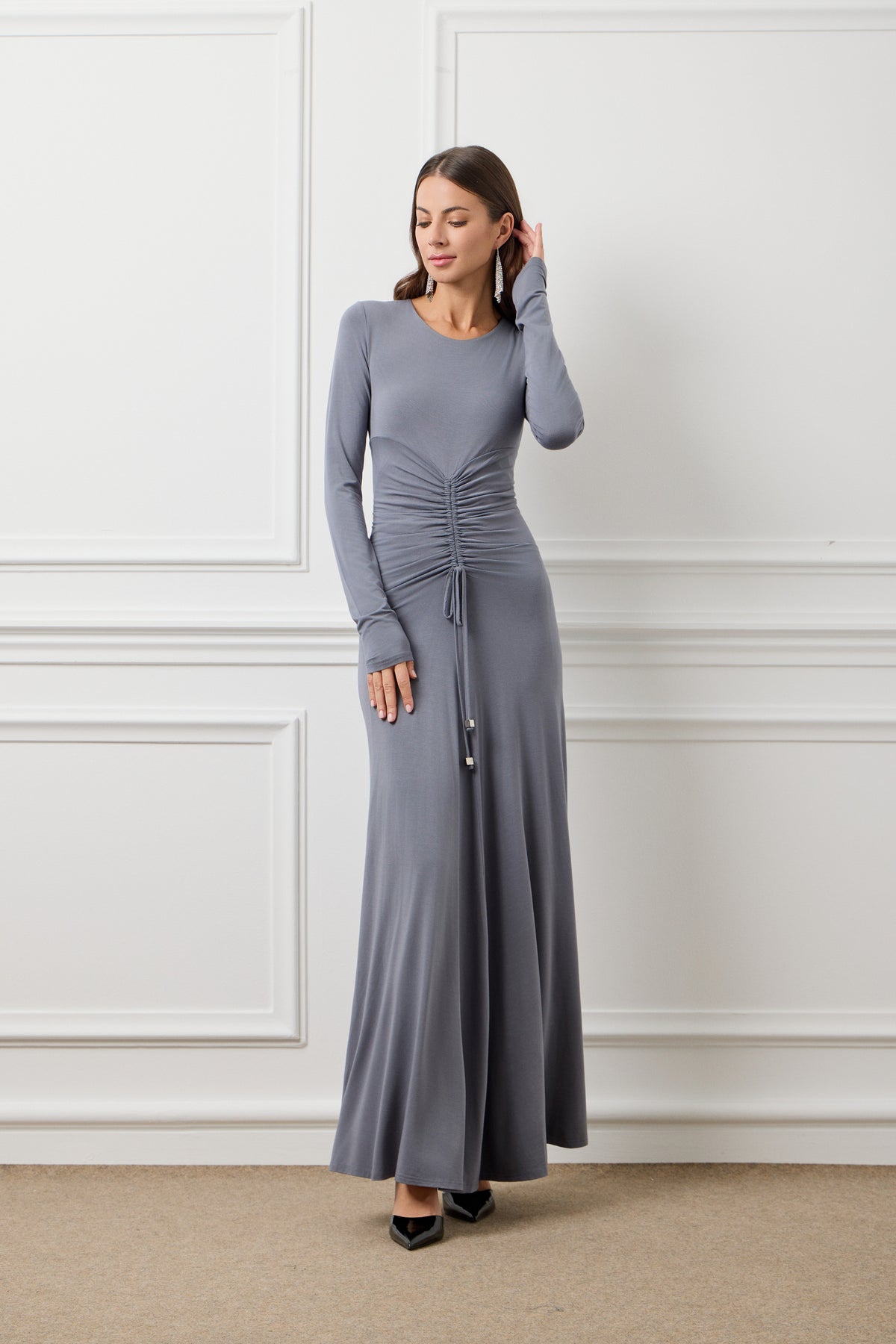 Grey Emily Maxi Dress