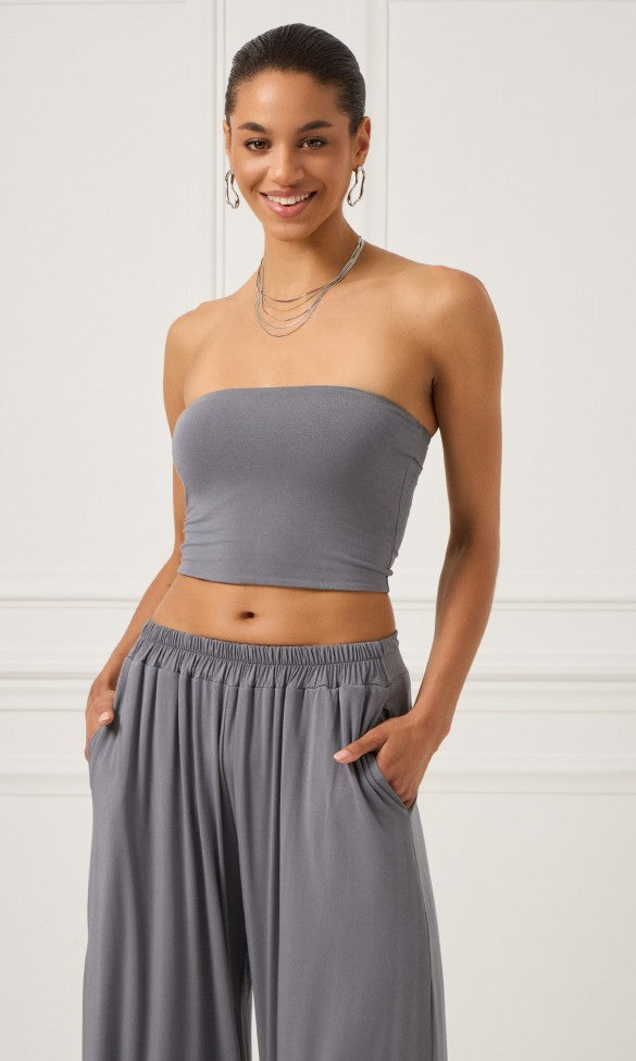 Κοντό τοπ γκρι, LYDIA