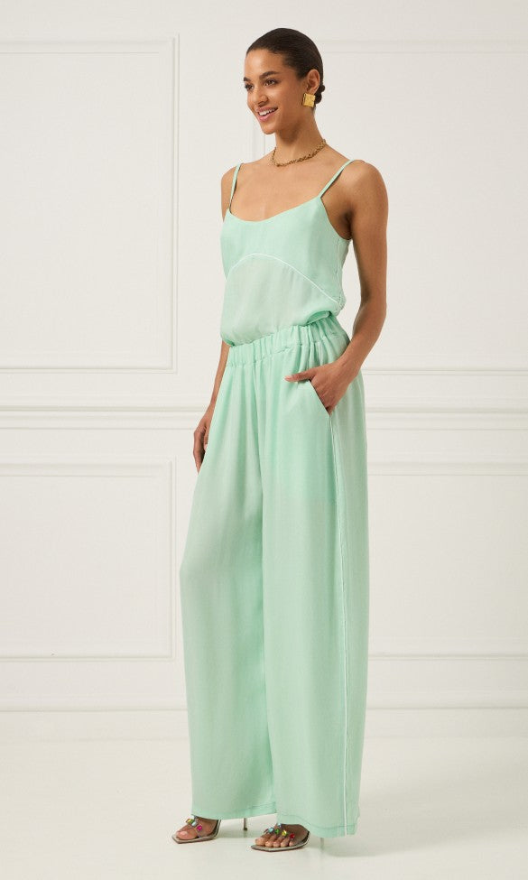 Cupro Pants Mint, ELINE