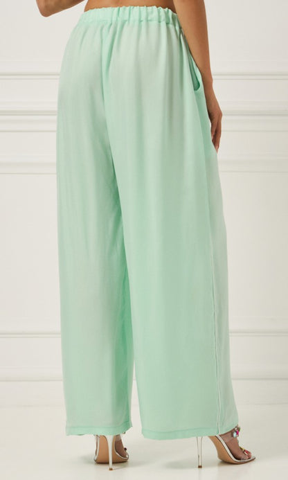 Cupro Pants Mint, ELINE